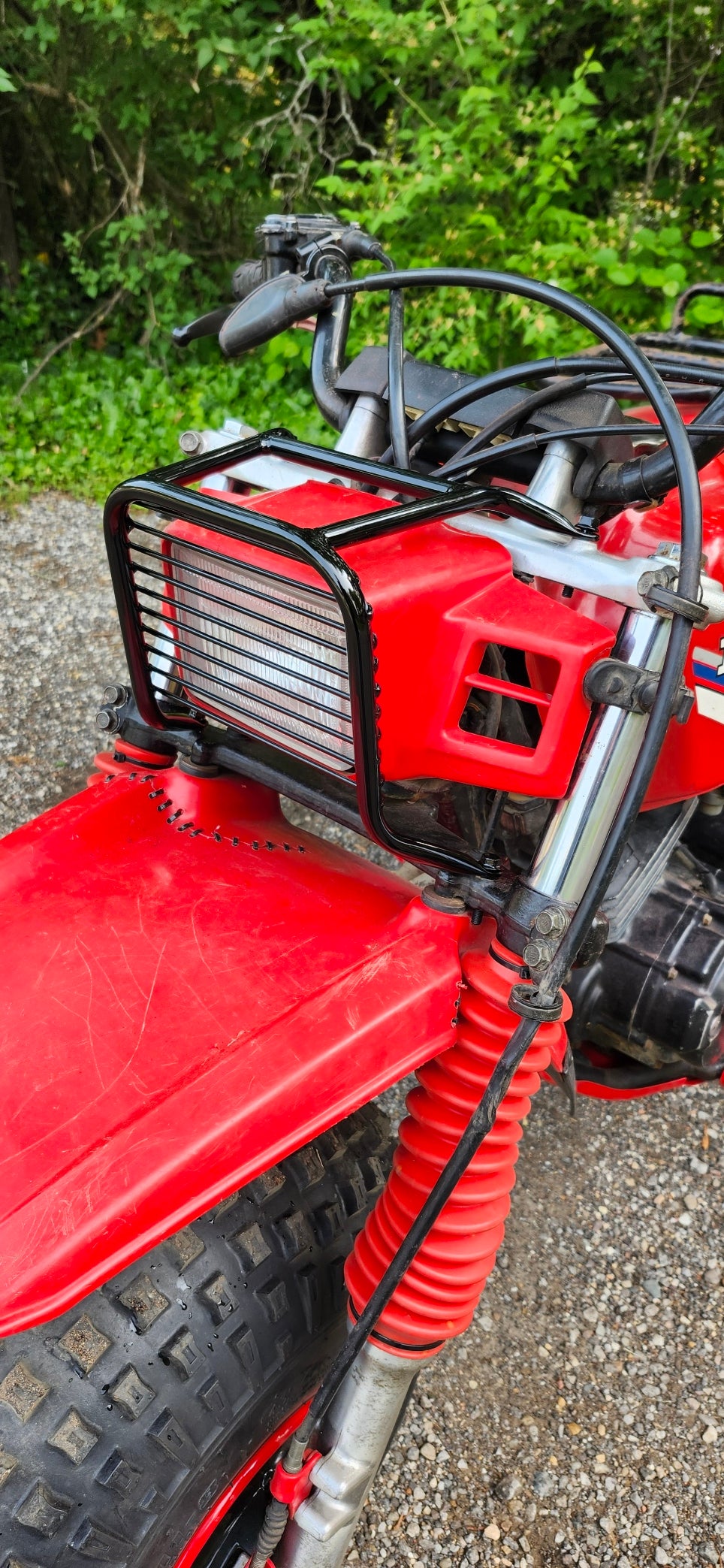 1985 Honda ATC 250sx Headlight Guard WITH Cross-Guards