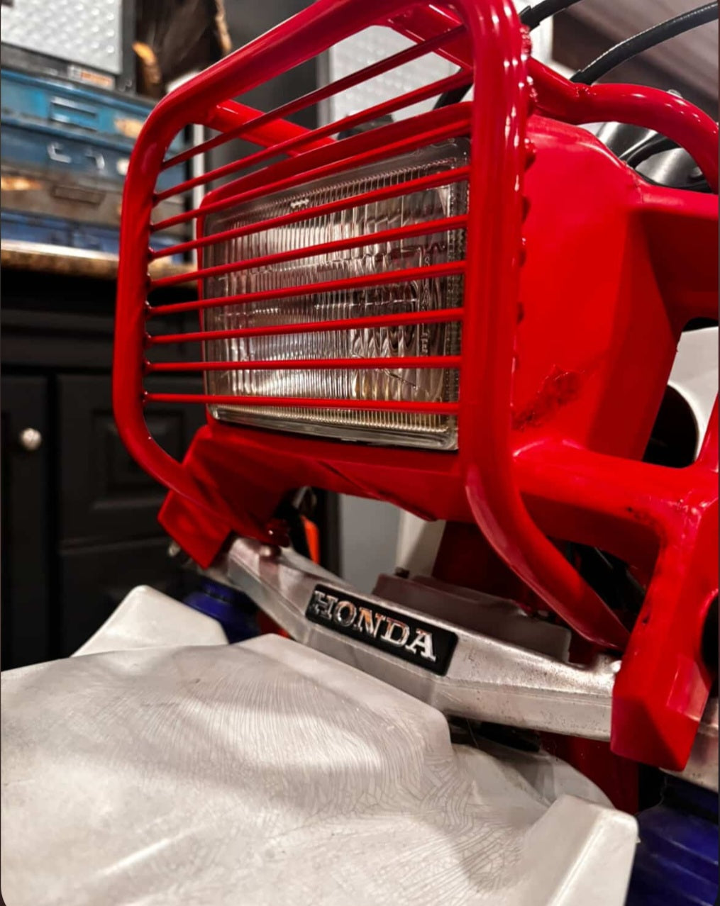 1986-87 ATC200x Headlight Guard with cross guards